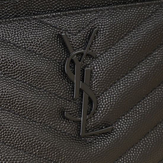 YSL Black Monogram Bill Pouch
