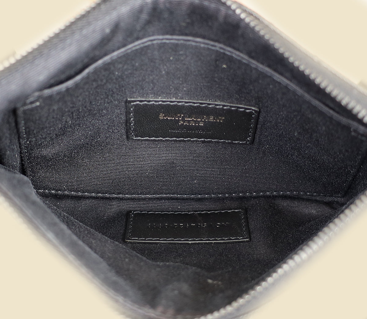 YSL Black Monogram Bill Pouch