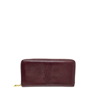محفظة YSL Violet Belle De Jour بسحاب حول المحفظة 
