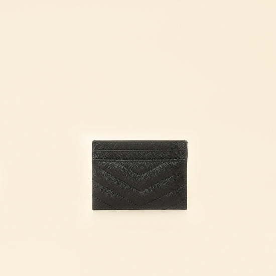 YSL Black Cassandre Matelasse Card Case-YSL-THE CLOSET