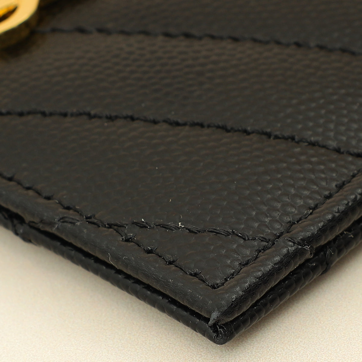 YSL Black Cassandre Matelasse Card Case-YSL-THE CLOSET