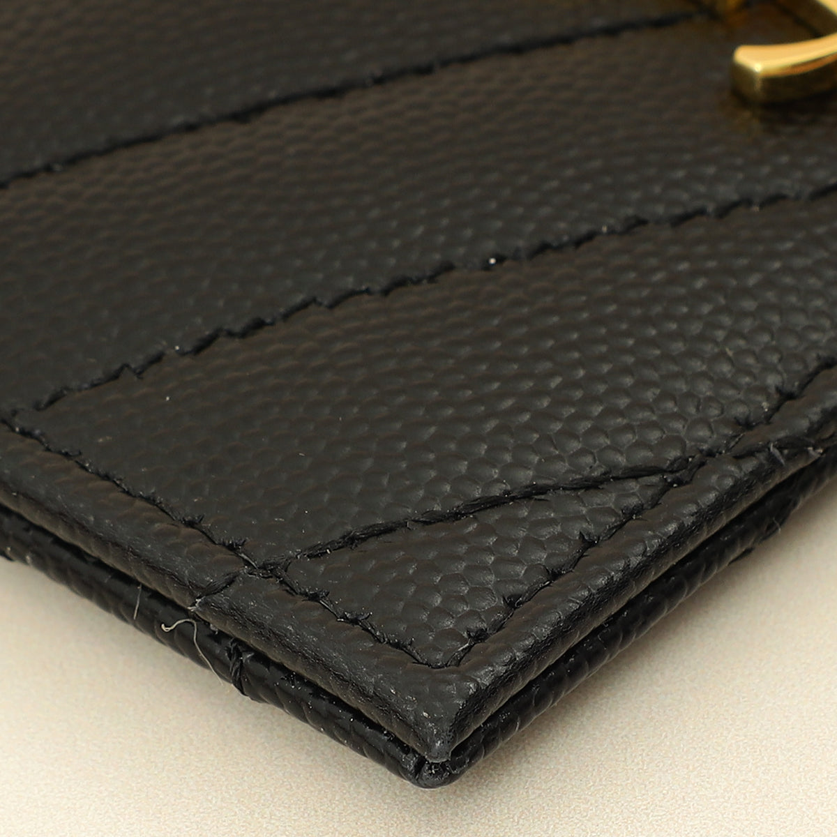YSL Black Cassandre Matelasse Card Case-YSL-THE CLOSET