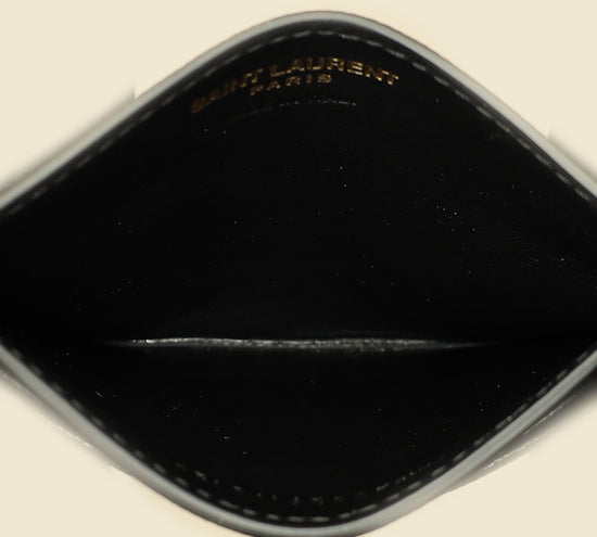 YSL Black Cassandre Matelasse Card Case-YSL-THE CLOSET