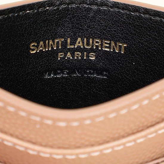 YSL Dust Rose Cassandre Matelasse Card Case-YSL-THE CLOSET