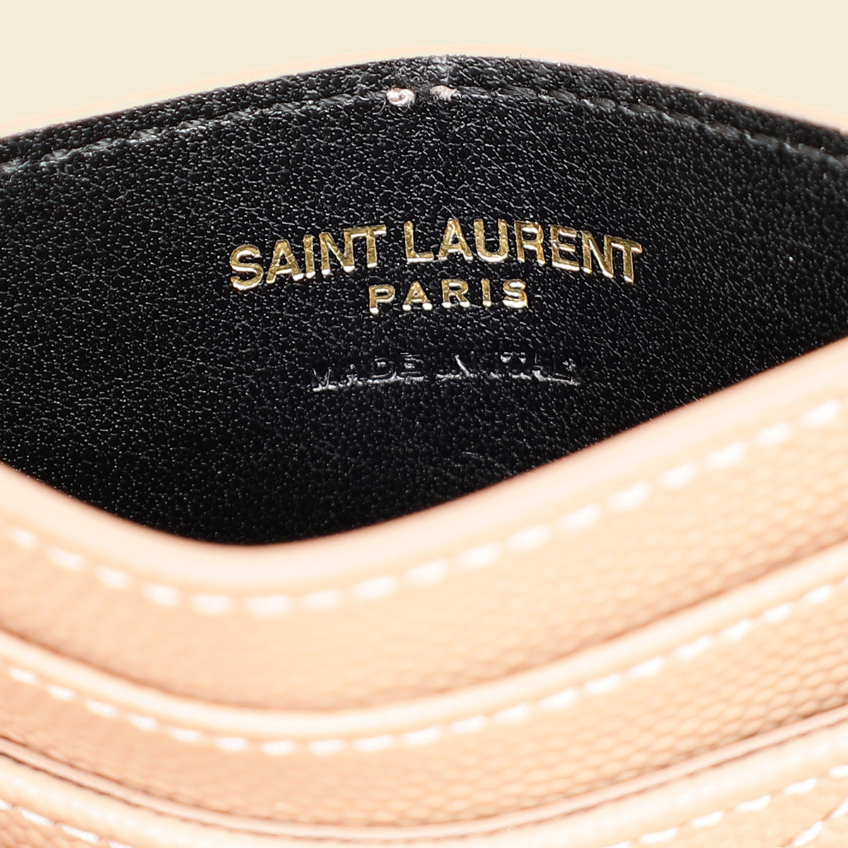 YSL Dust Rose Cassandre Matelasse Card Case-YSL-THE CLOSET