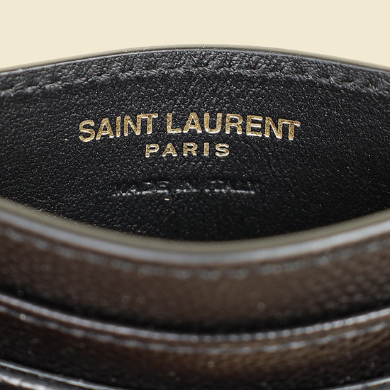 YSL Black Cassandre Matelasse Card Case-YSL-THE CLOSET