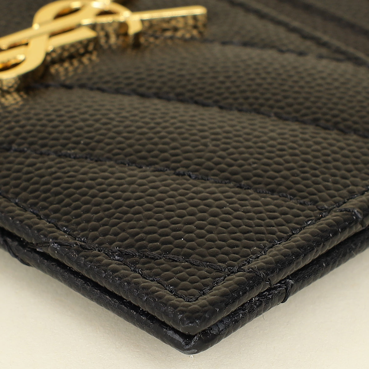 YSL Black Cassandre Matelasse Card Case-YSL-THE CLOSET
