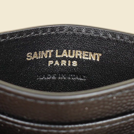 YSL Black Cassandre Matelasse Card Case-YSL-THE CLOSET