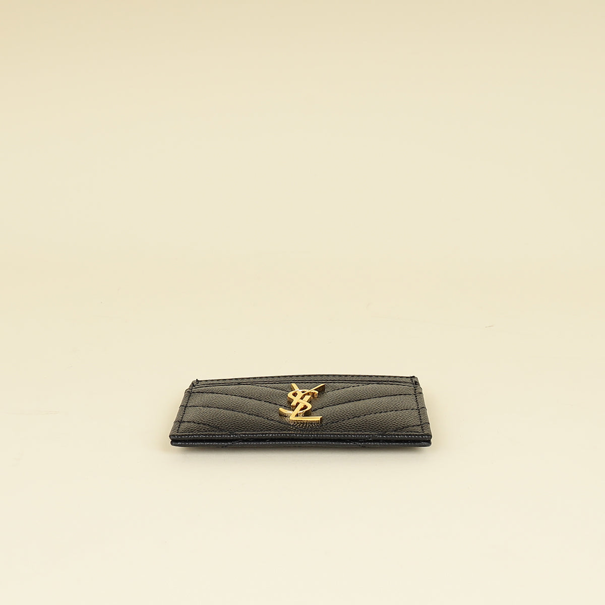 YSL Black Cassandre Matelasse Card Case-YSL-THE CLOSET