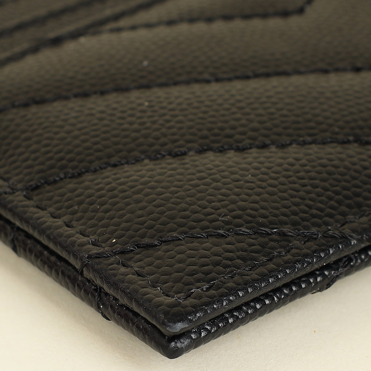 YSL Black Cassandre Matelasse Card Case-YSL-THE CLOSET