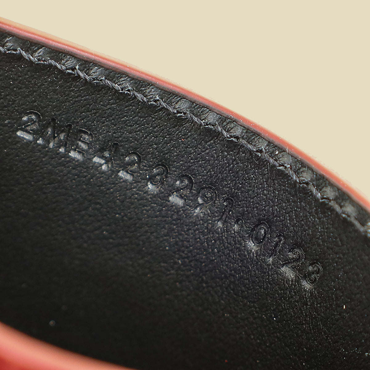 YSL Burgundy Cassandre Matelasse Card Case