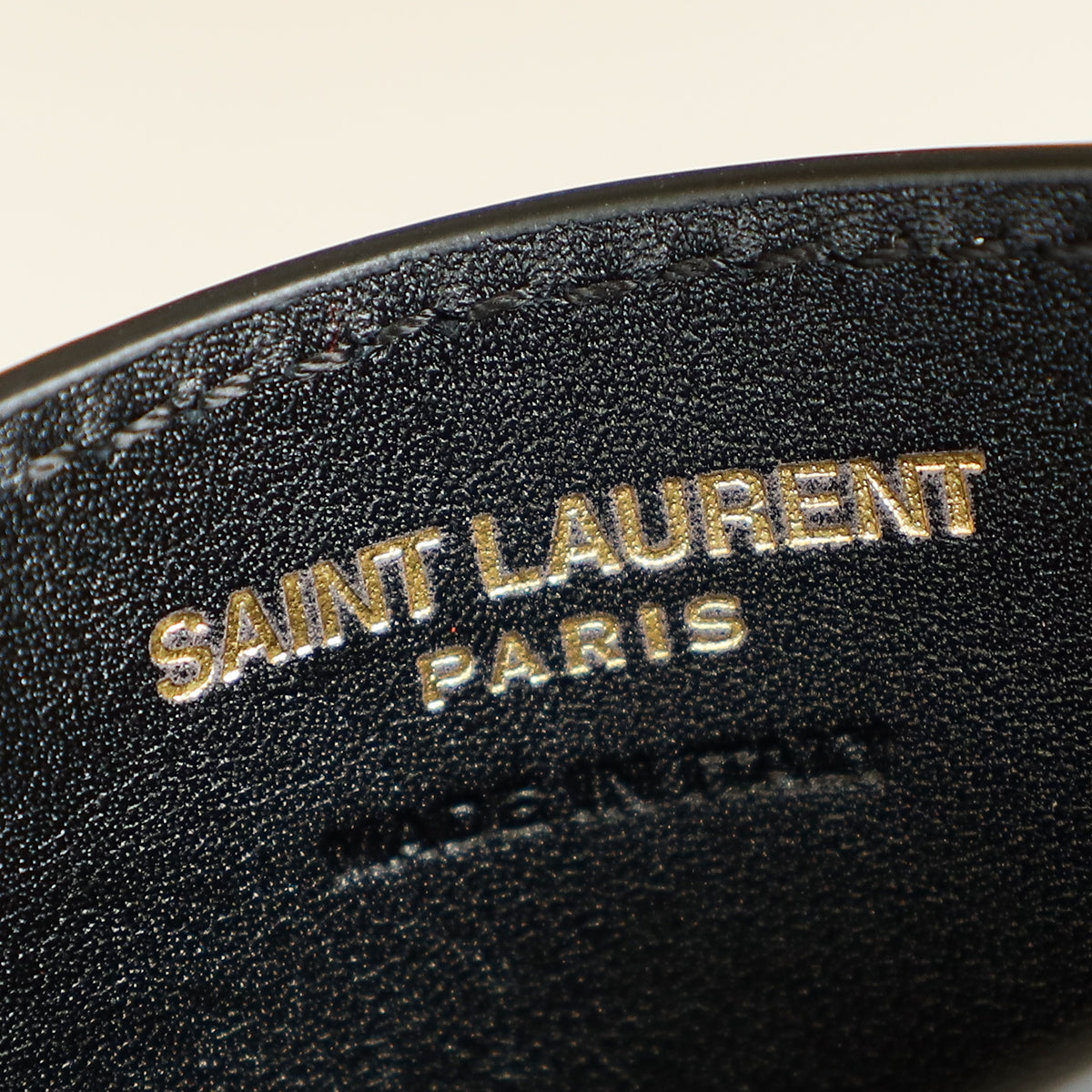YSL Black Cassandre Matelasse Card Case