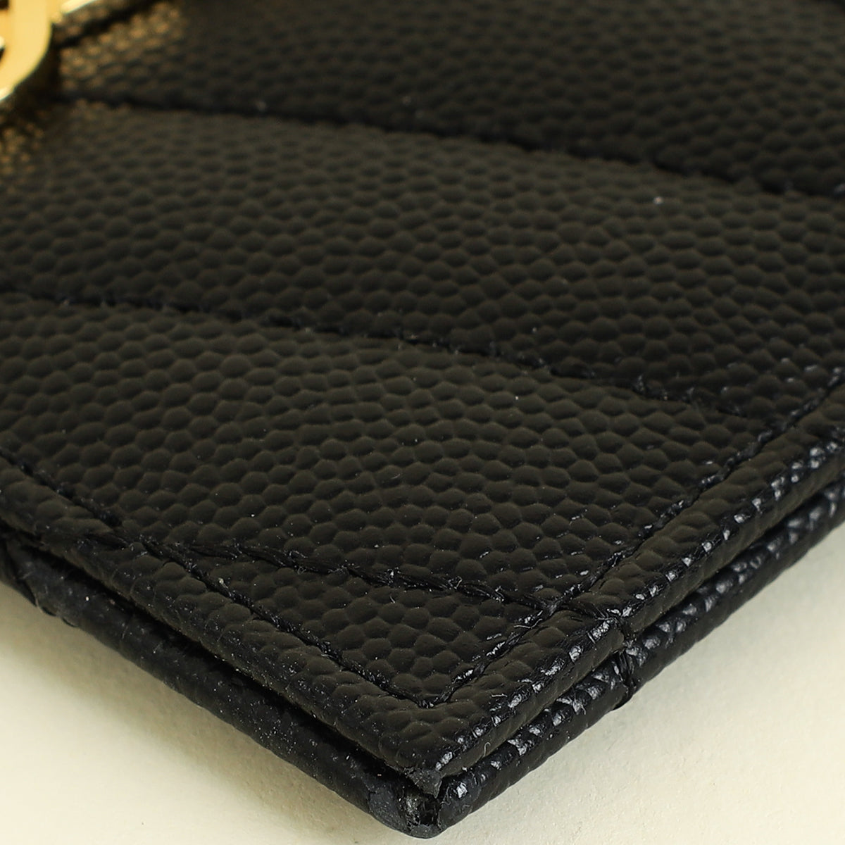 YSL Black Cassandre Matelasse Card Case