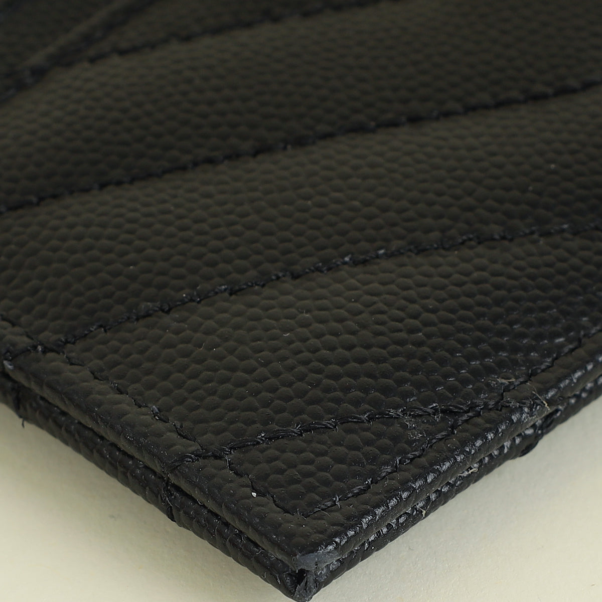 YSL Black Cassandre Matelasse Card Case