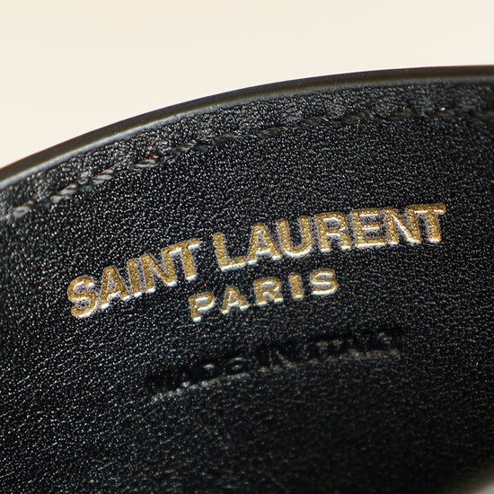 YSL Black Cassandre Matelasse Card Case