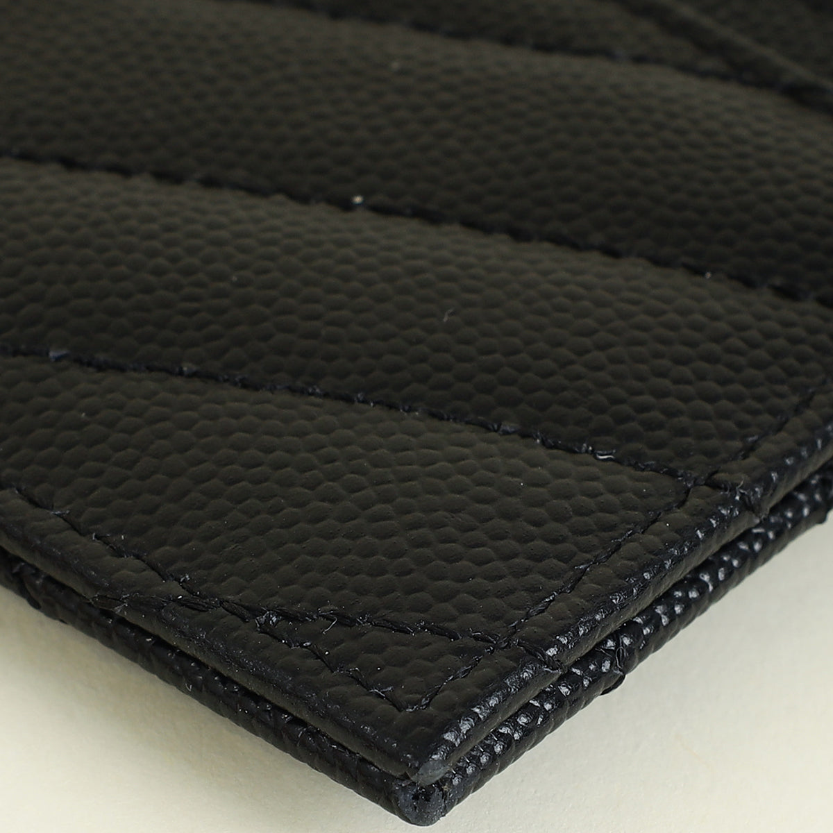 YSL Black Cassandre Matelasse Card Case