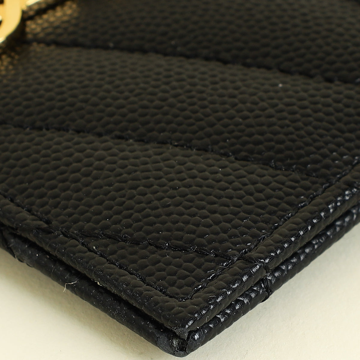 YSL Black Cassandre Matelasse Card Case