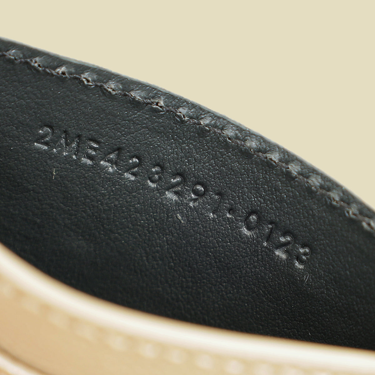 YSL Beige Cassandre Matelasse Card Case