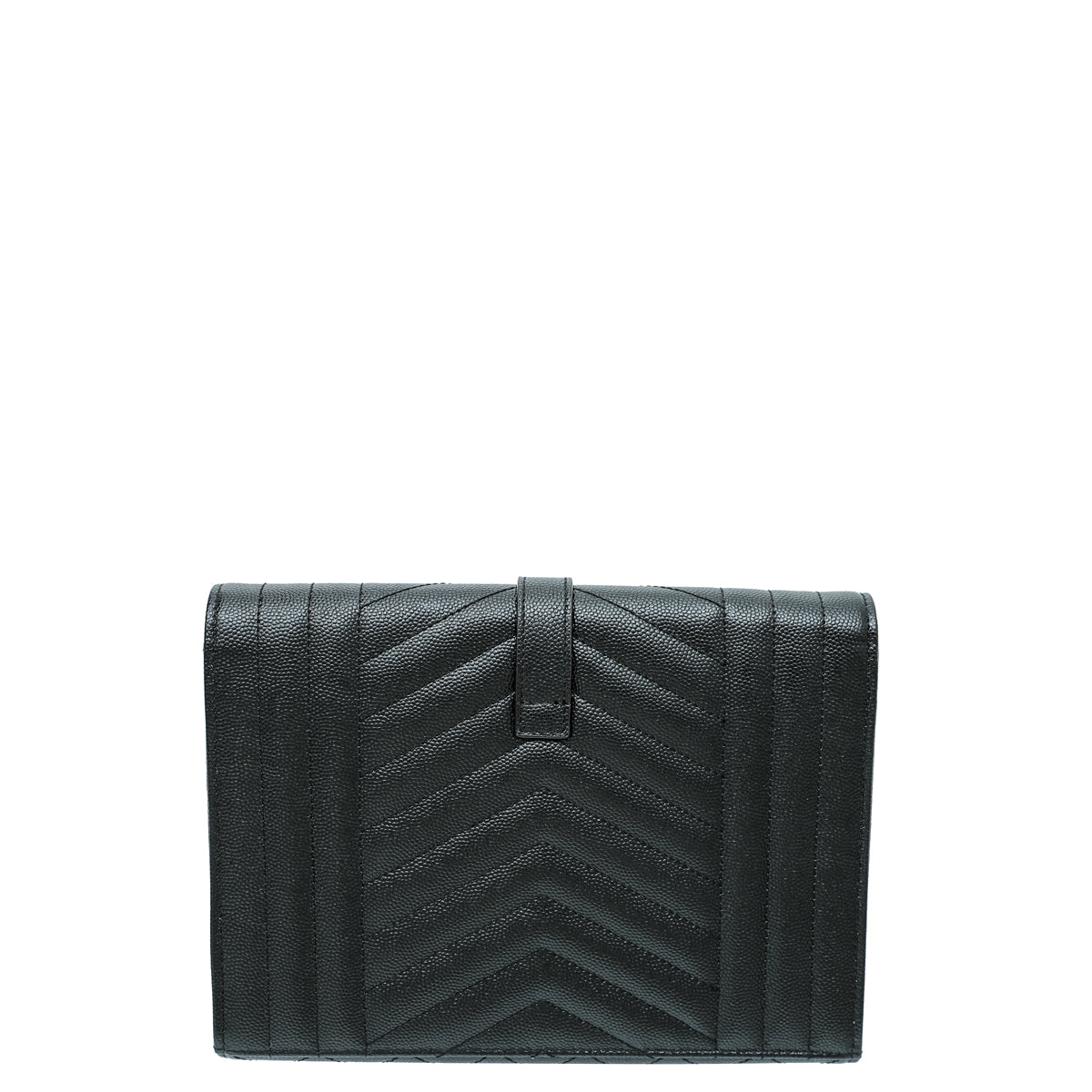 YSL Black Mix Quilt Envelope Flap Wristlet Pouch-YSL-THE CLOSET