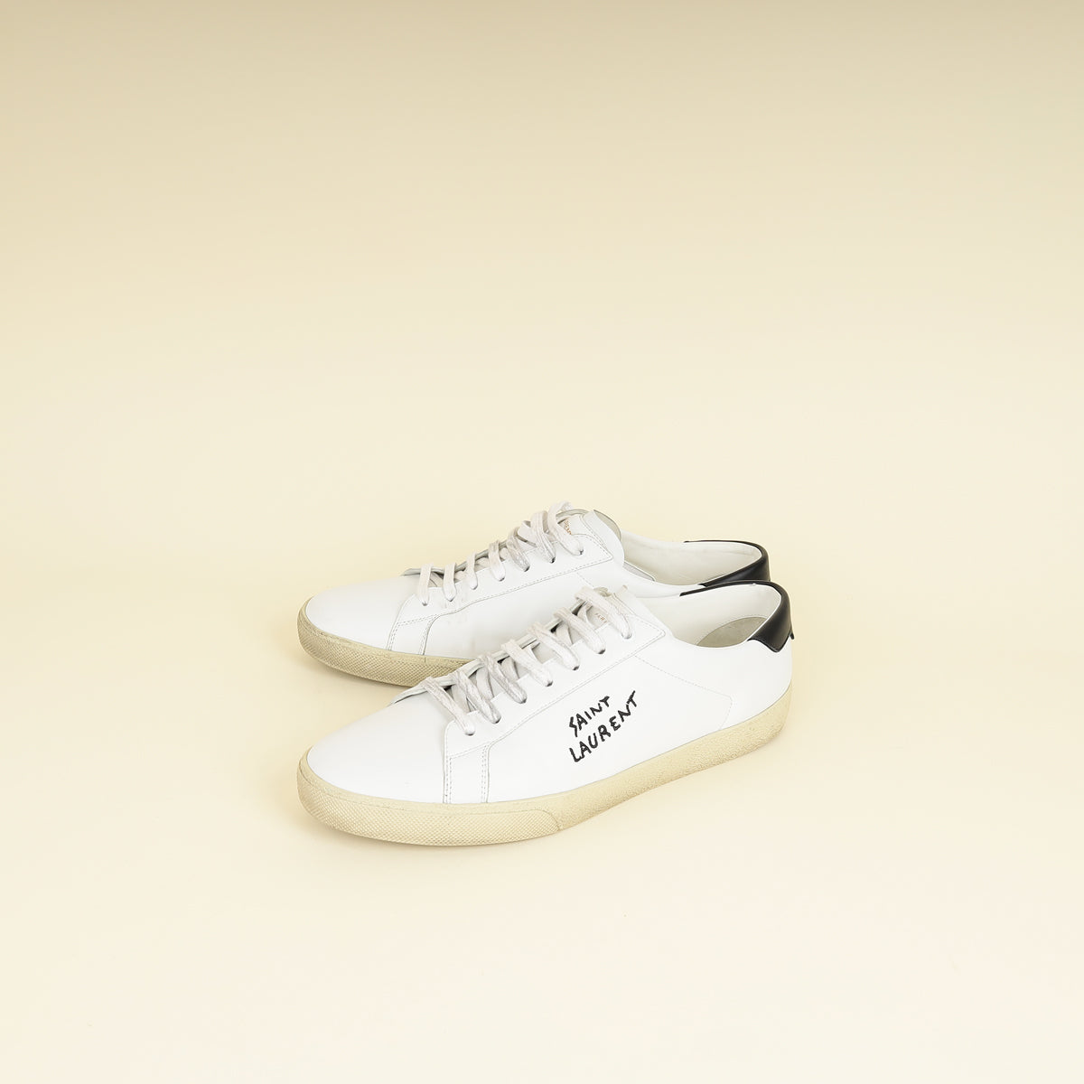 YSL Bicolor Court Classic sl/06 Embroidered Sneaker 44-YSL-THE CLOSET