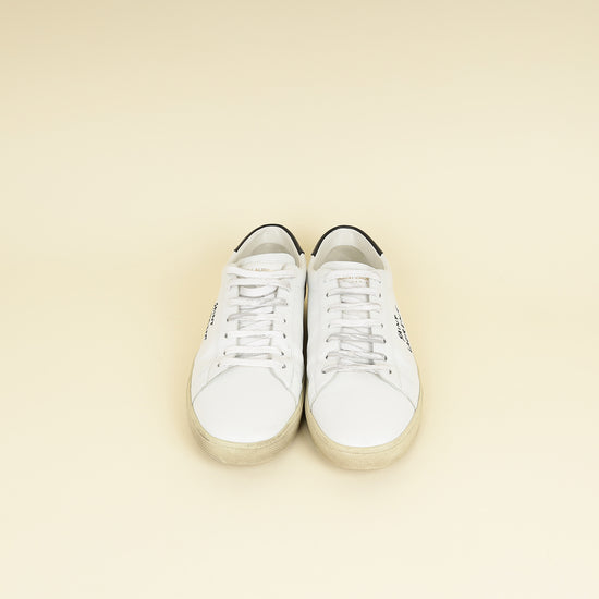 YSL Bicolor Court Classic sl/06 Embroidered Sneaker 44-YSL-THE CLOSET