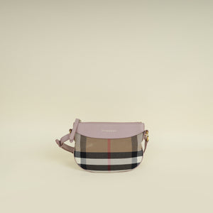Burberry Bicolor House Check Crossbody Bag