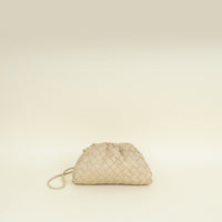 Bottega Veneta Beige Intrecciato Mini Pouch Bag