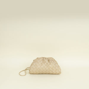 Bottega Veneta Beige Intrecciato Mini Pouch Bag