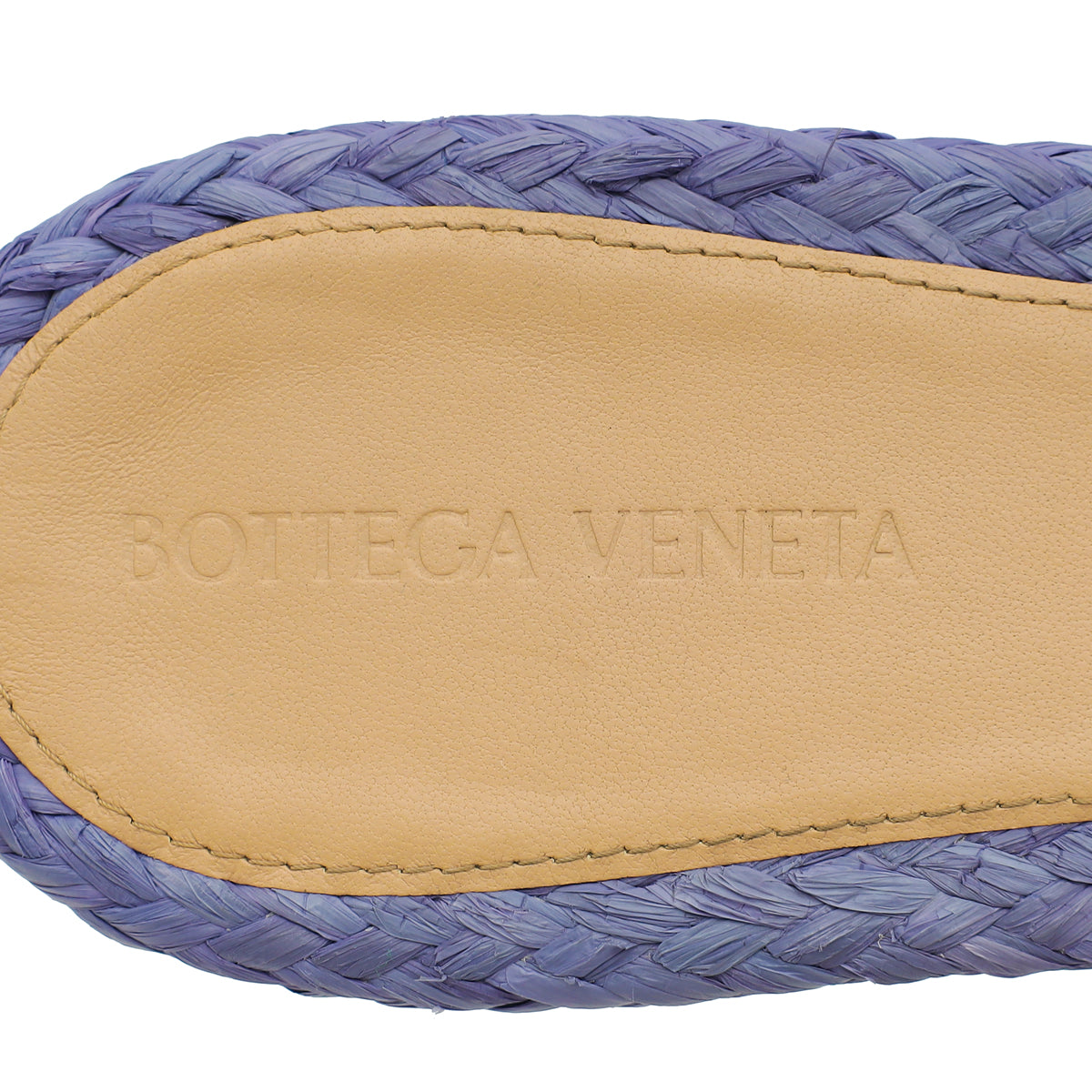 Bottega Veneta Purple Raffia Stretch Flat Sandals 40.5