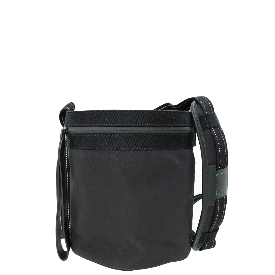 Bottega Veneta Bicolor Nylon Soft Paper Touch Bucket Bag Bottega Veneta Bicolor Nylon Soft Paper Touch Bucket Bag