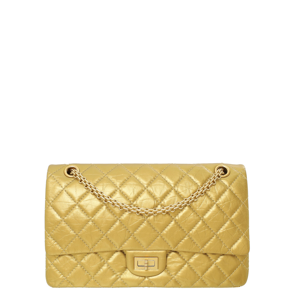 Chanel Metallic Gold 2.55 Reissue 226 Flap Bag