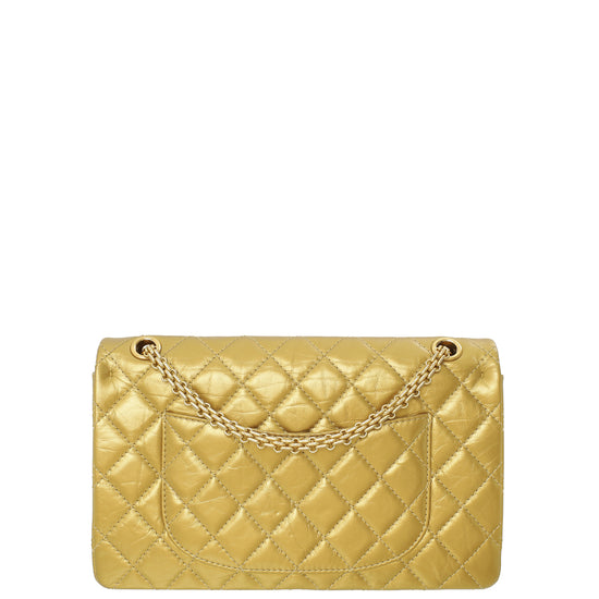 Chanel Metallic Gold 2.55 Reissue 226 Flap Bag