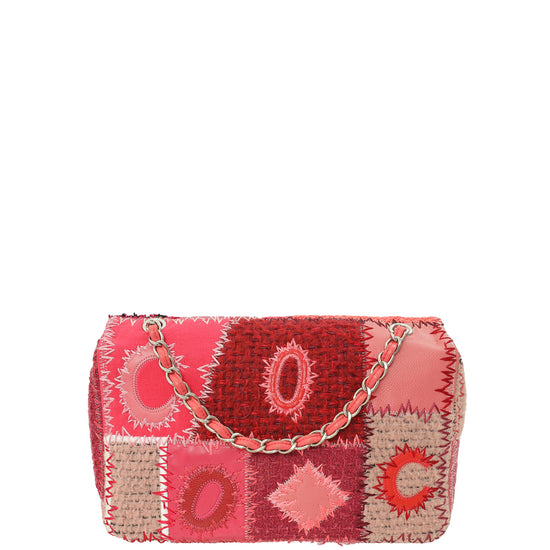 Chanel Pink Multicolor Patchwork Jumbo Flap Bag