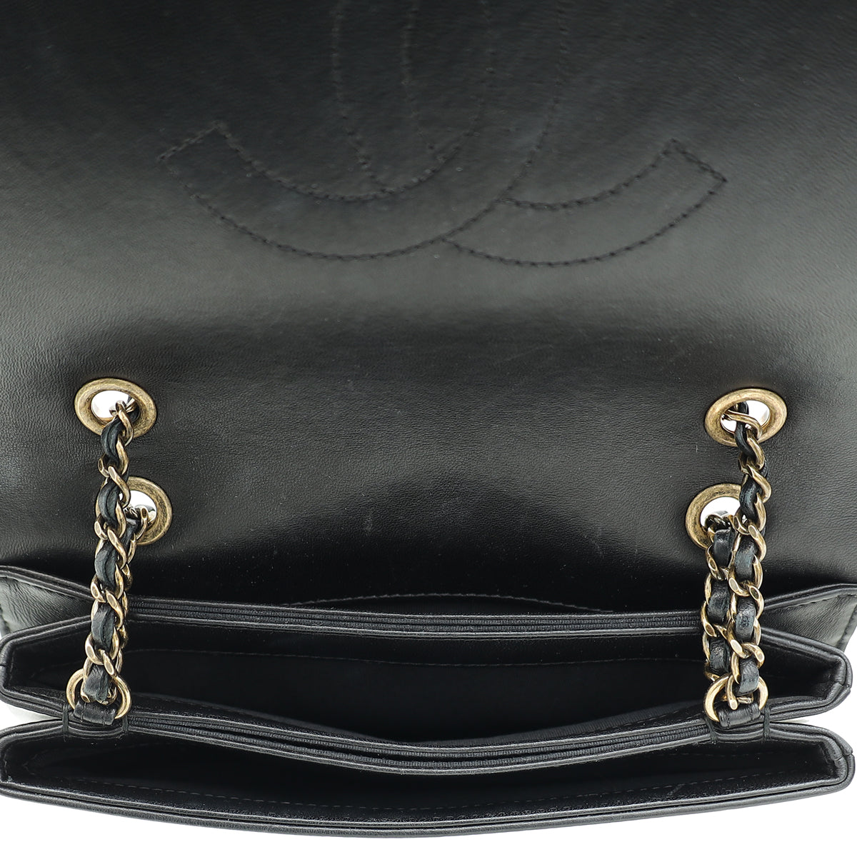 Chanel Black CC Mini Antico Flap Bag