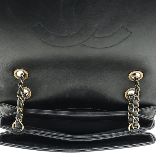 Chanel Black CC Mini Antico Flap Bag