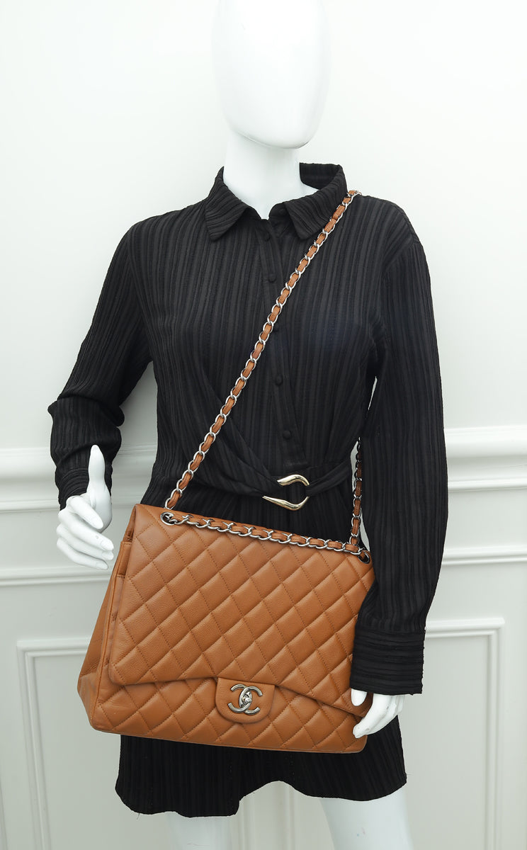 Chanel Caramel Classic Double Flap - Maxi Bag