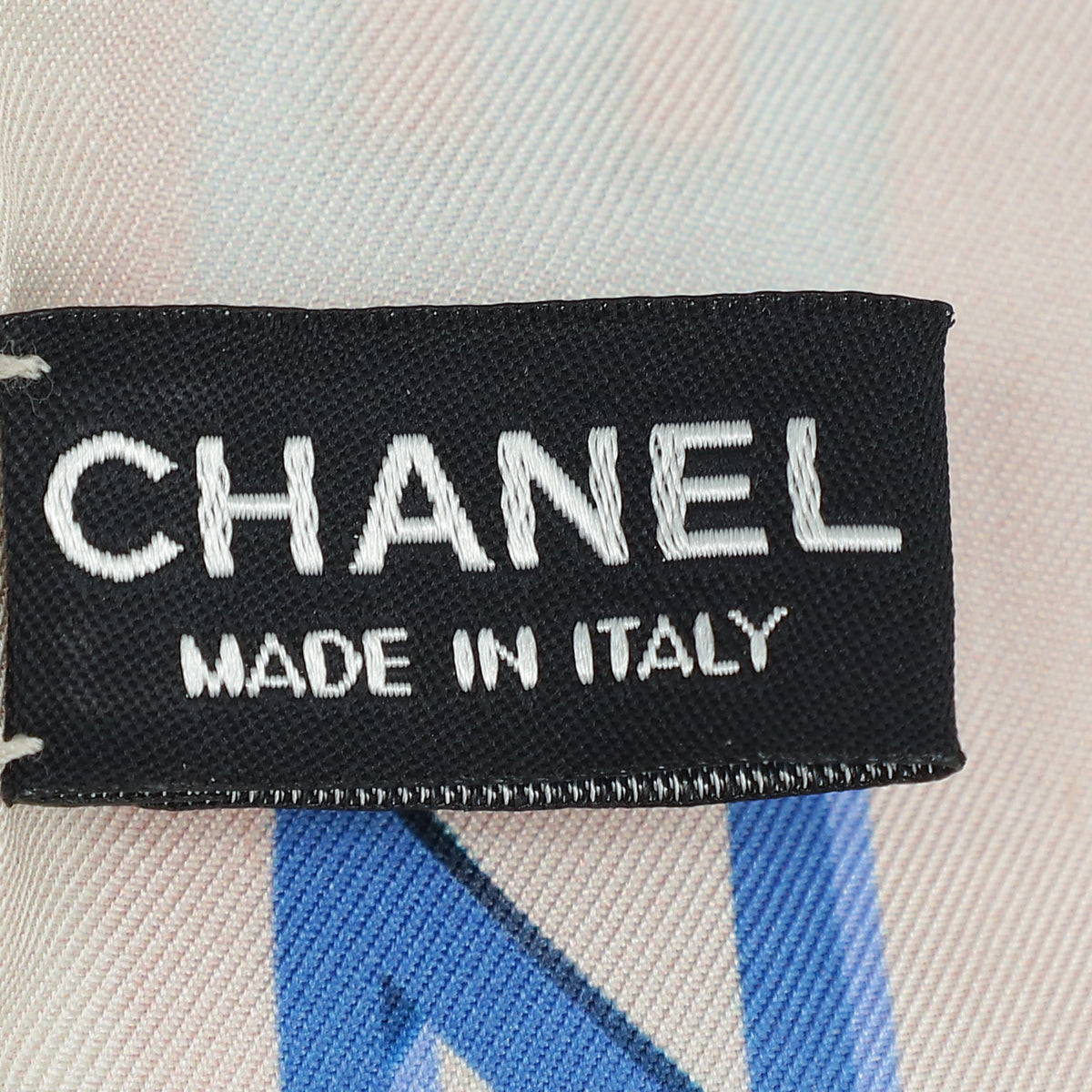 Chanel Multicolor Silk 3D Letters Twilly Circus Colors Italy Scarf/Wrap