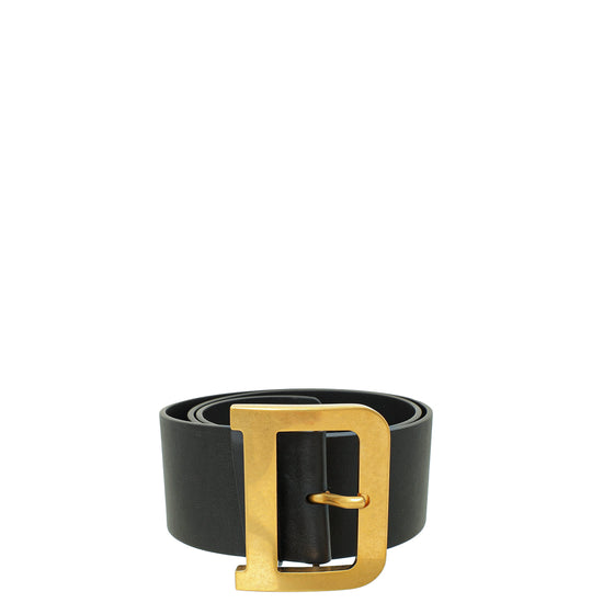 Christian Dior Black Diorquake Waist Belt