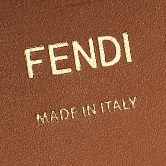 Fendi Brown Sunshine Shopper "Fendi Roma" Motif Medium Bag