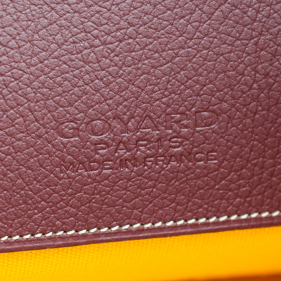 Goyard Burgundy Goyardine Senat MM Pouch