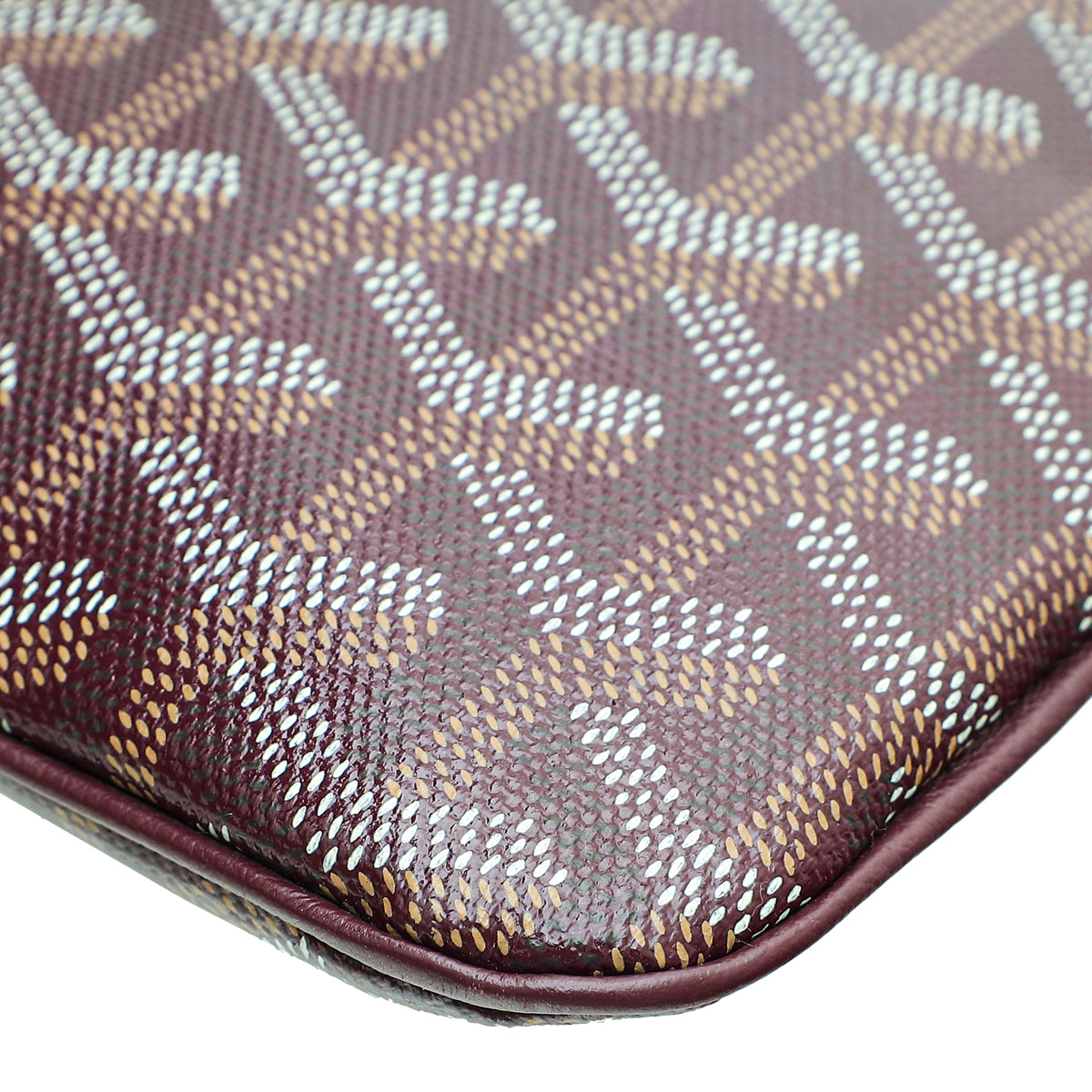 Goyard モノグラムポーチ Goyard Black Chevron Print Coated Canvas Jouvence Toiletry Pouch