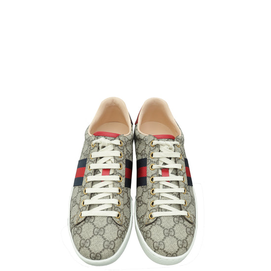 Gucci Multicolor GG Ace Web Woman's Sneaker 37.5