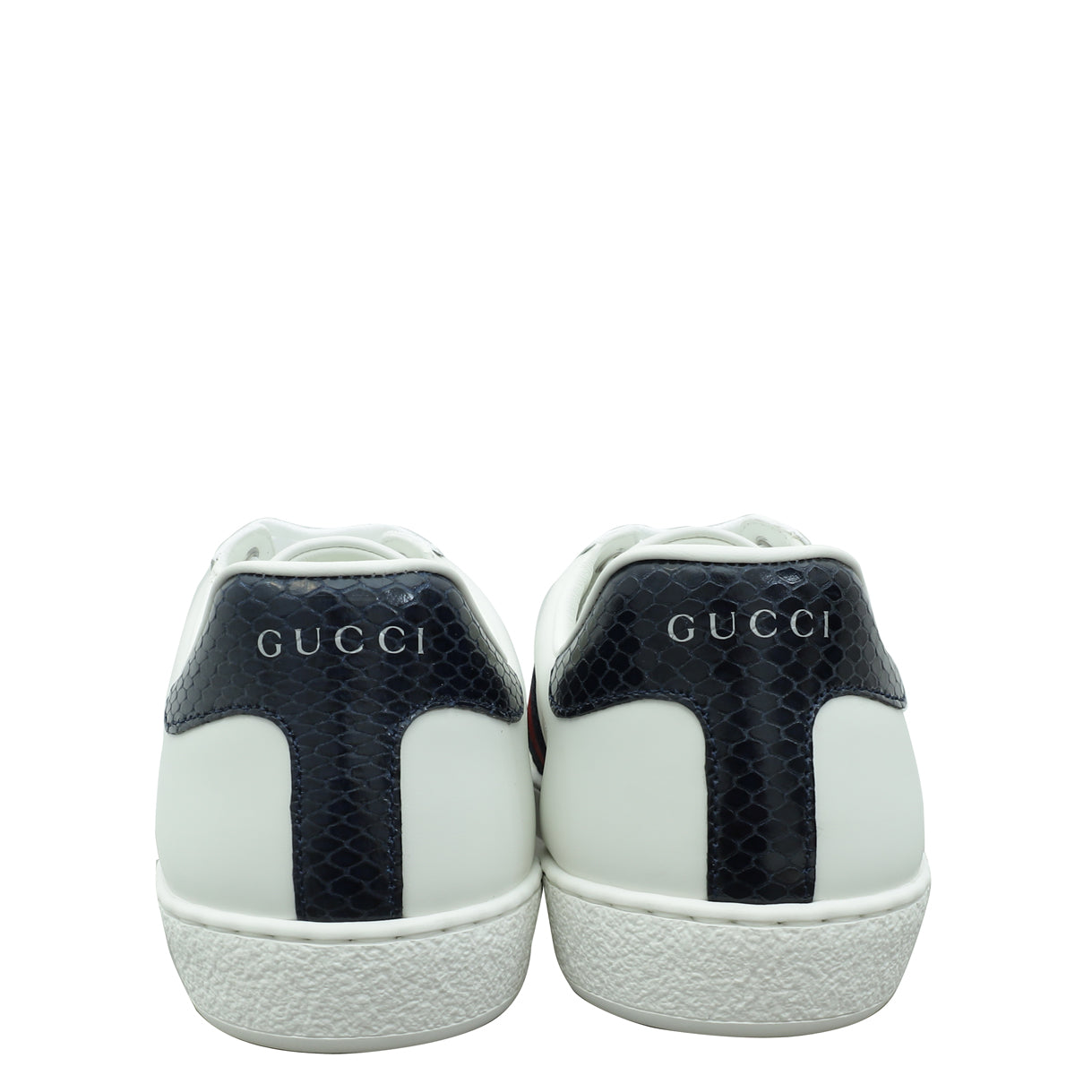 Gucci White Ace Web Men's Sneaker 7.5