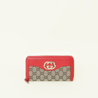 Gucci Bicolor Interlocking G Zip Wallet