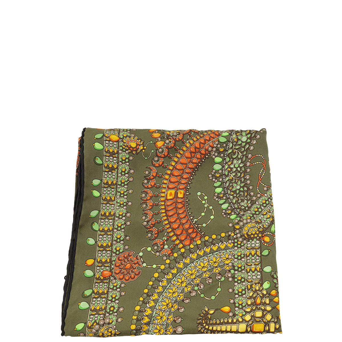 Hermes Multicolor Parures Des Maharajas Silk Scarf 90-Hermes-THE CLOSET