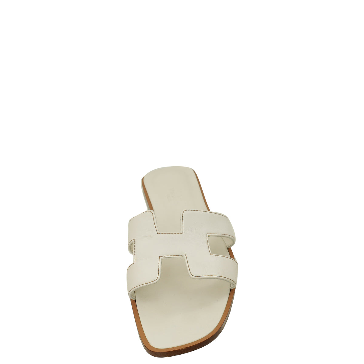 Hermes Blanc Oran Sandal 36.5