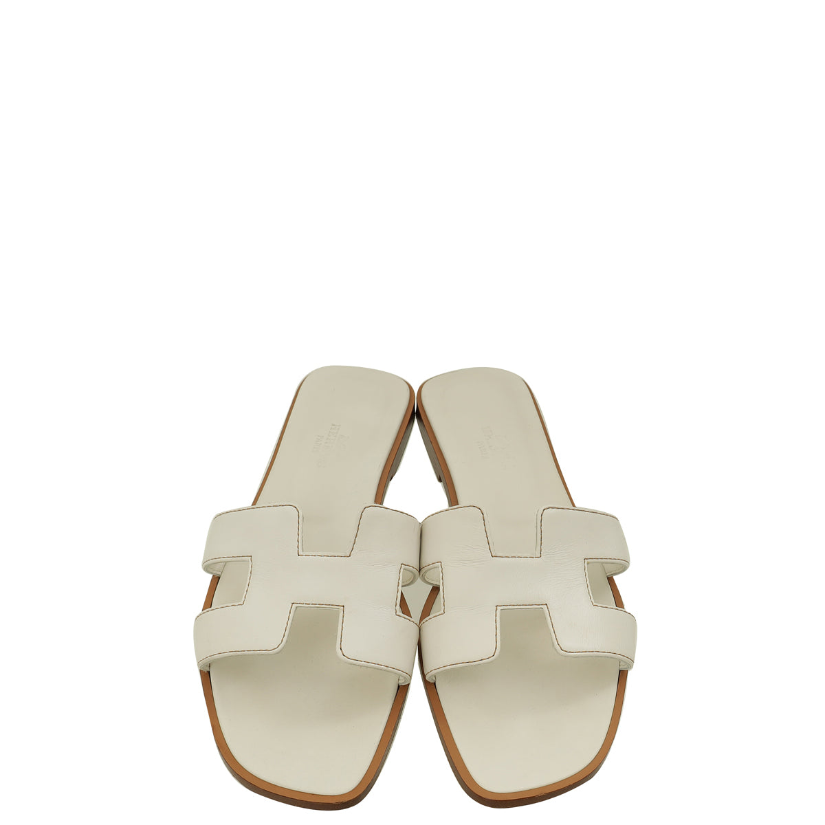 Hermes Blanc Oran Sandal 36.5