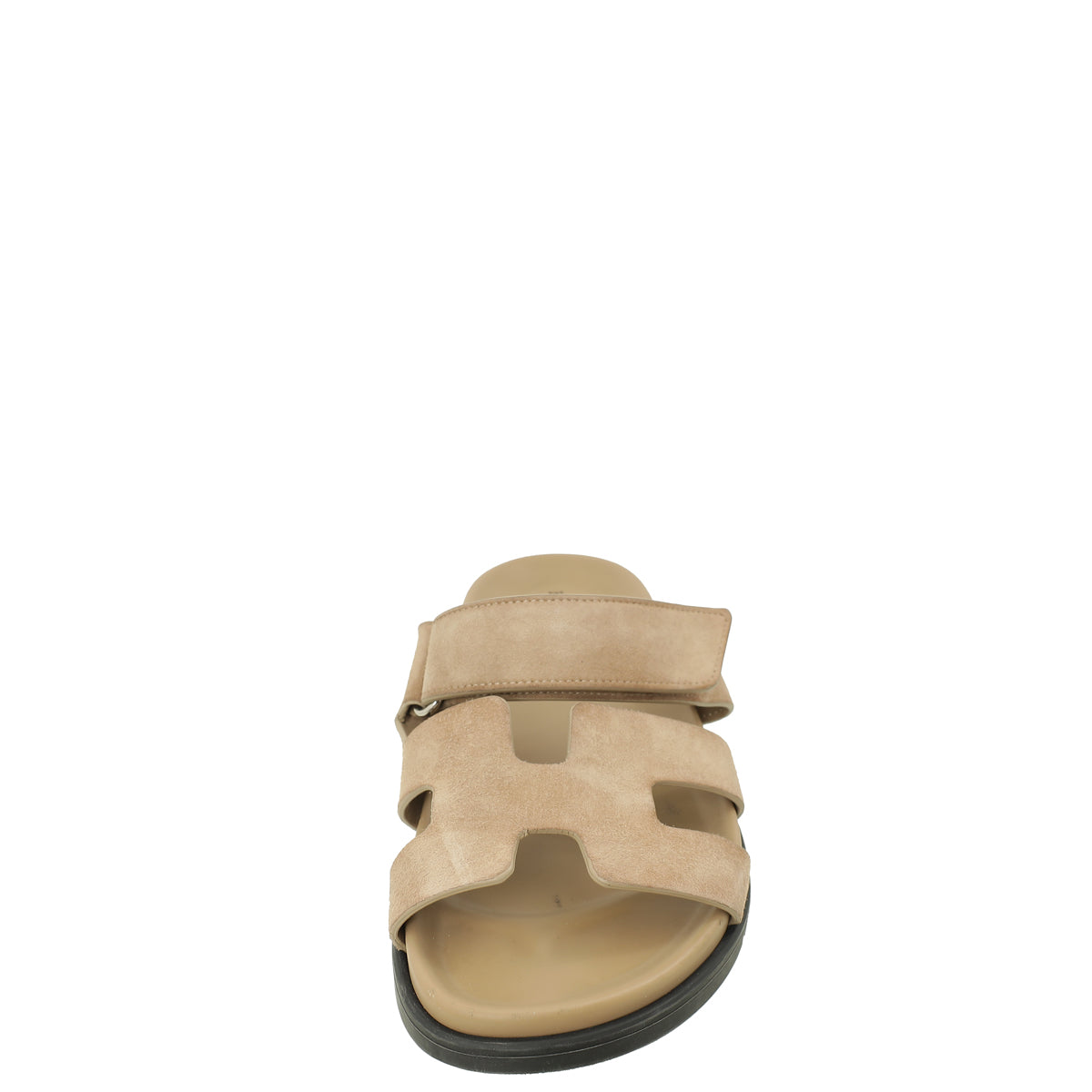 Hermes Beige Argile Chypre Suede Goatskin Sandal 37.5-Hermes-THE CLOSET