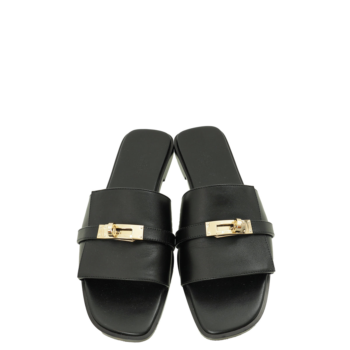 Hermes Noir Giulia Sandal 40