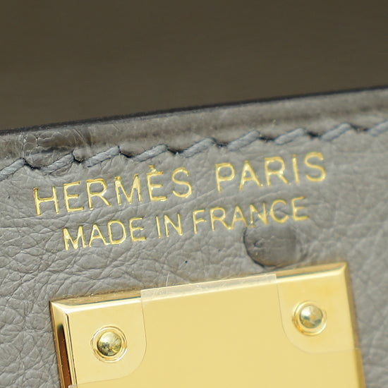 Hermes Bicolor Ostrich Verso Mini Kelly Bag